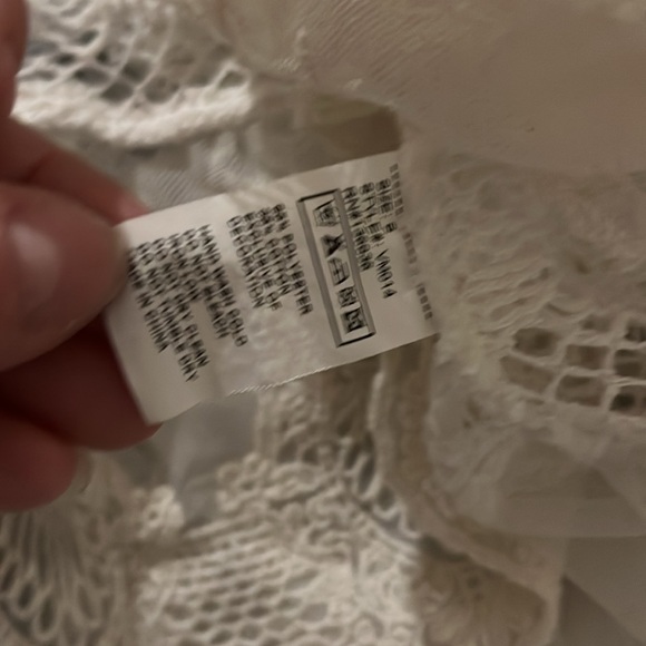 Vintagege havana small knit lace see thru shirt 1454 - Picture 5 of 5